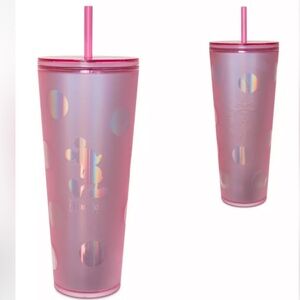 Starbucks Mickey Walt Disney World Pink Holographic
Polka Dots Cold Cup Tumbler